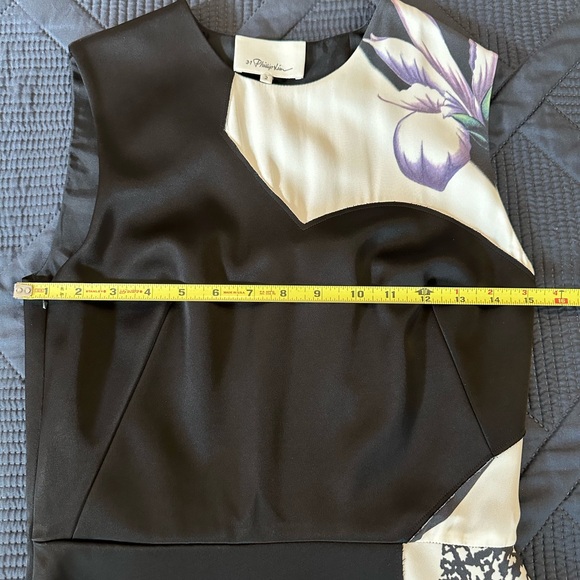 3.1 Phillip Lim 2014 FW Runway dress 2 black/white/purple/floral - Picture 12 of 12